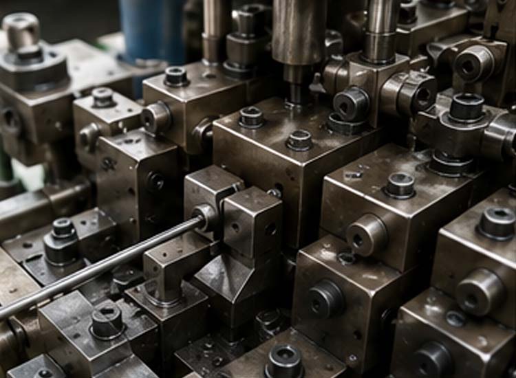 Nail head forming process using punch and die in automatic nail machine