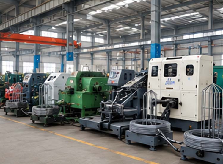 alt="complete automatic nail production line including wire drawing nail making and polishing machines"