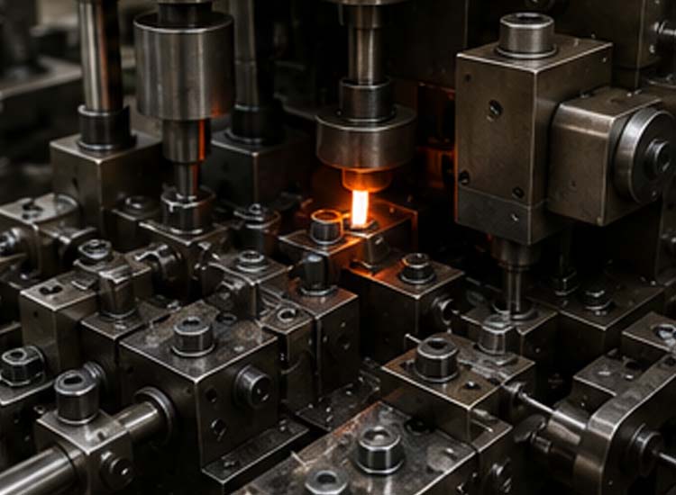 Nail tip shaping process during wire nail production machine operation