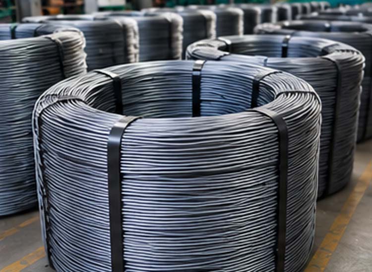 alt="steel wire raw material used for nail manufacturing and automatic nail production"