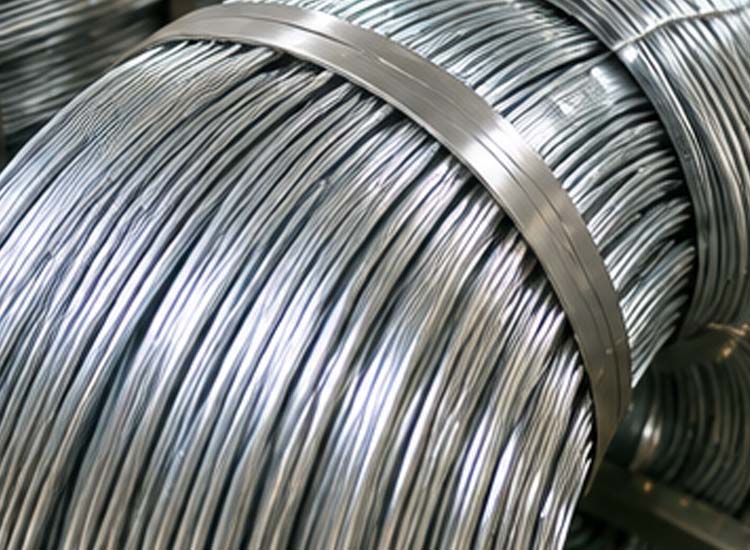 alt="galvanized steel wire with zinc coating providing corrosion resistance for nail manufacturing"