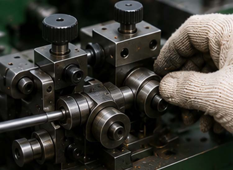 alt="adjusting automatic wire feeding system to prevent bent nails and improve nail production stability"