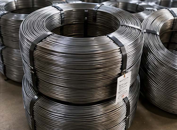 alt="high quality steel wire raw material used for efficient nail manufacturing and reduced material waste"