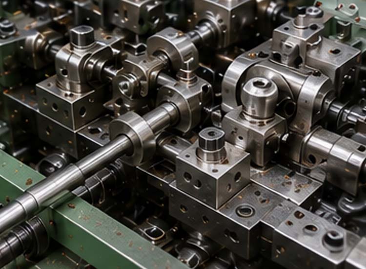 alt="precision nail forming and cutting mechanism used in automatic nail making machine for accurate nail production"