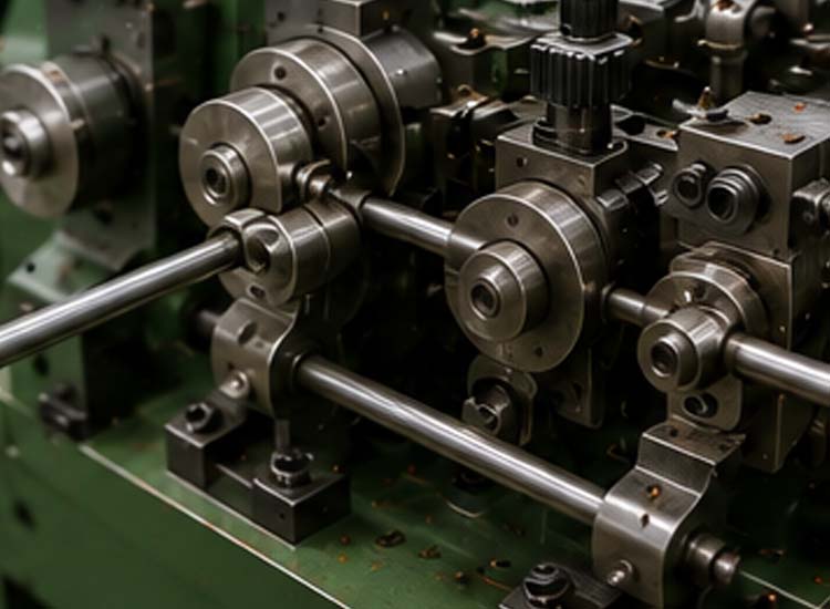 alt="stable wire feeding system of automatic nail making machine improving production efficiency and nail quality"