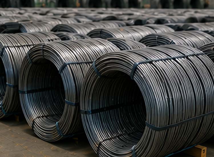 alt="high quality steel wire coils prepared for automatic nail manufacturing and wire nail production"