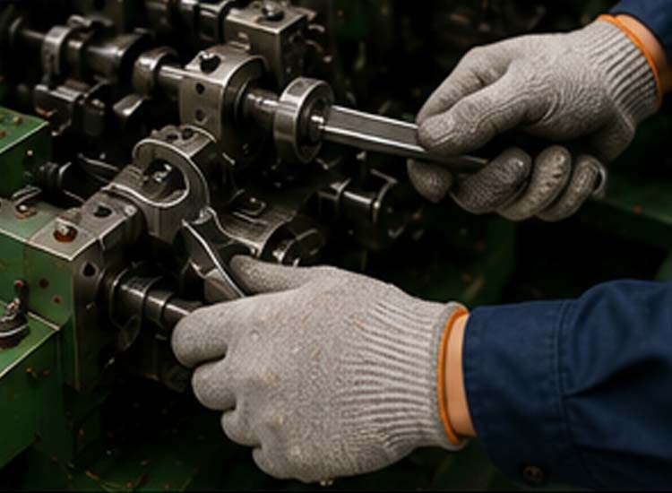 alt="preventive maintenance on automatic nail making machine helping reduce downtime and maintenance costs"