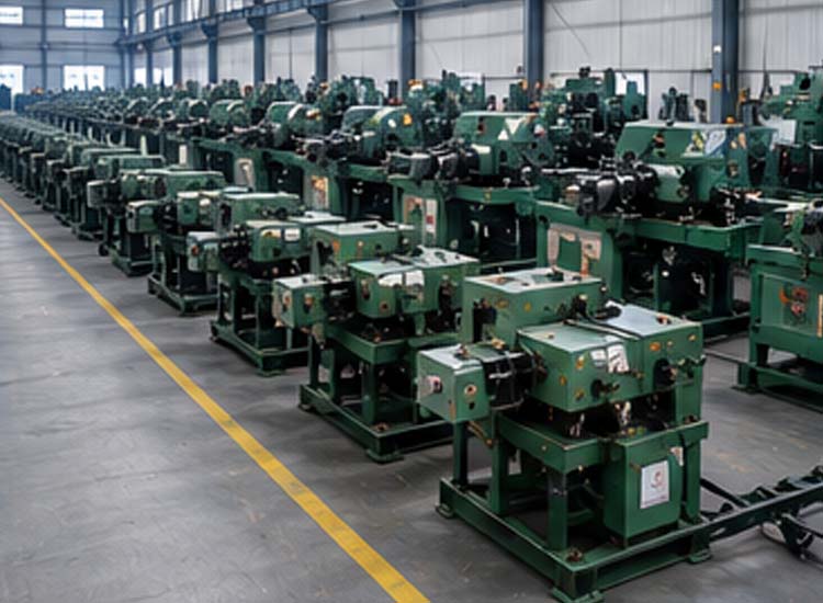 alt="fully automated wire nail production line including wire feeding nail making polishing and packaging equipment"