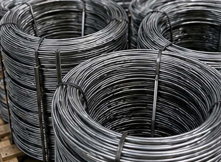 alt="high quality steel wire coils prepared for precision wire nail manufacturing and consistent production quality"