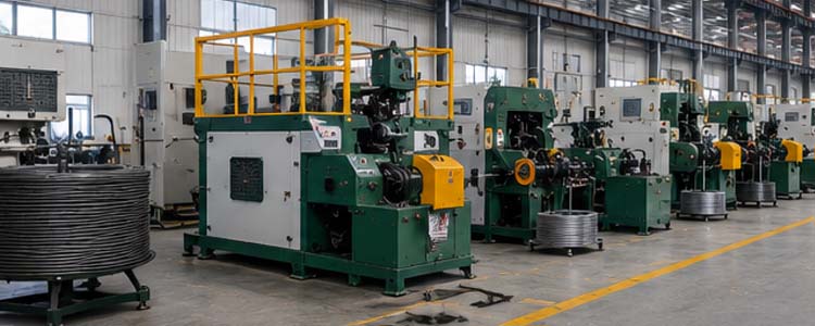 alt="complete wire nail production line with automatic manufacturing equipment for efficient industrial nail production"