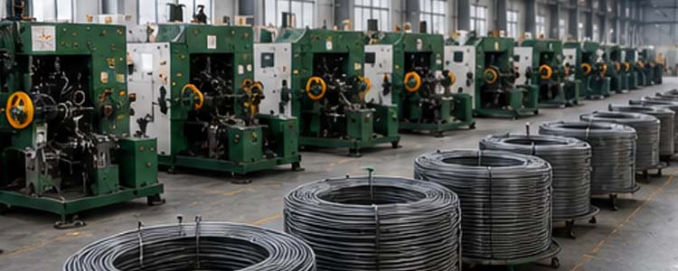 alt="automatic nail making machines available in multiple production capacities for different factory requirements"