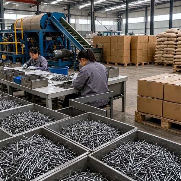 Nail Sorting and Packing Section