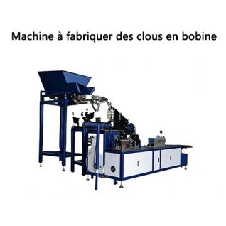 Machine à fabriquer des clous en bobine